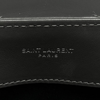 Saint Laurent Calfskin Y Quilted Monogram Small Loulou Chain Satchel Storm 6 of 8