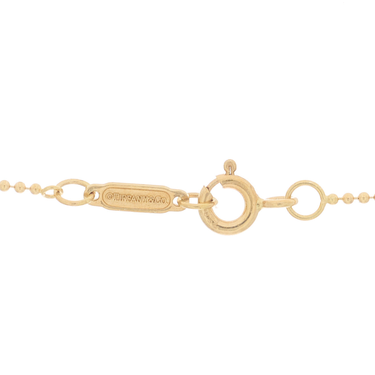 18K Yellow Gold Knot Key Pendant Necklace