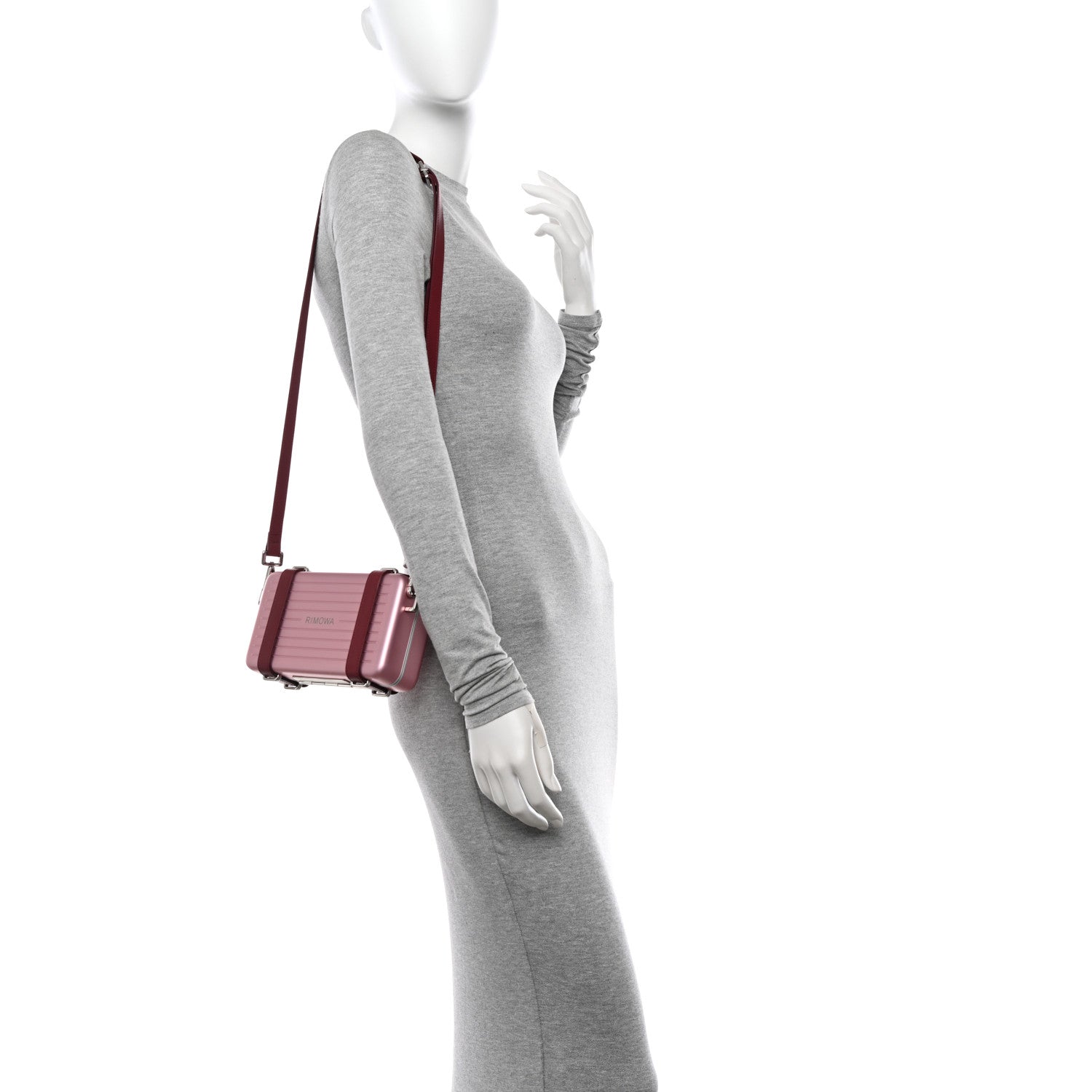 Christian Dior X RIMOWA Aluminum Personal Clutch On Strap Rose 2 of 12