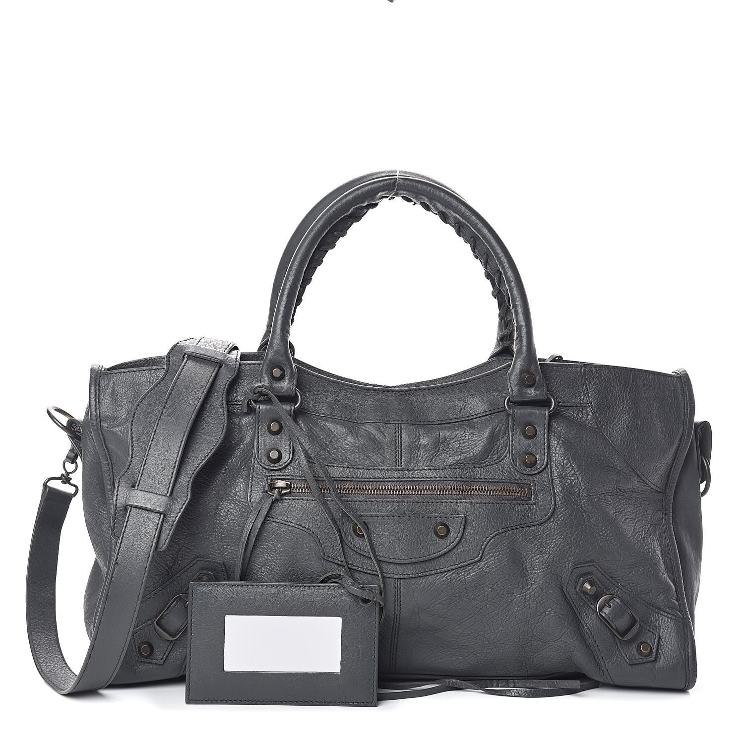 Balenciaga Agneau Classic Hardware Part Time Gris Tarmac 1 of 13