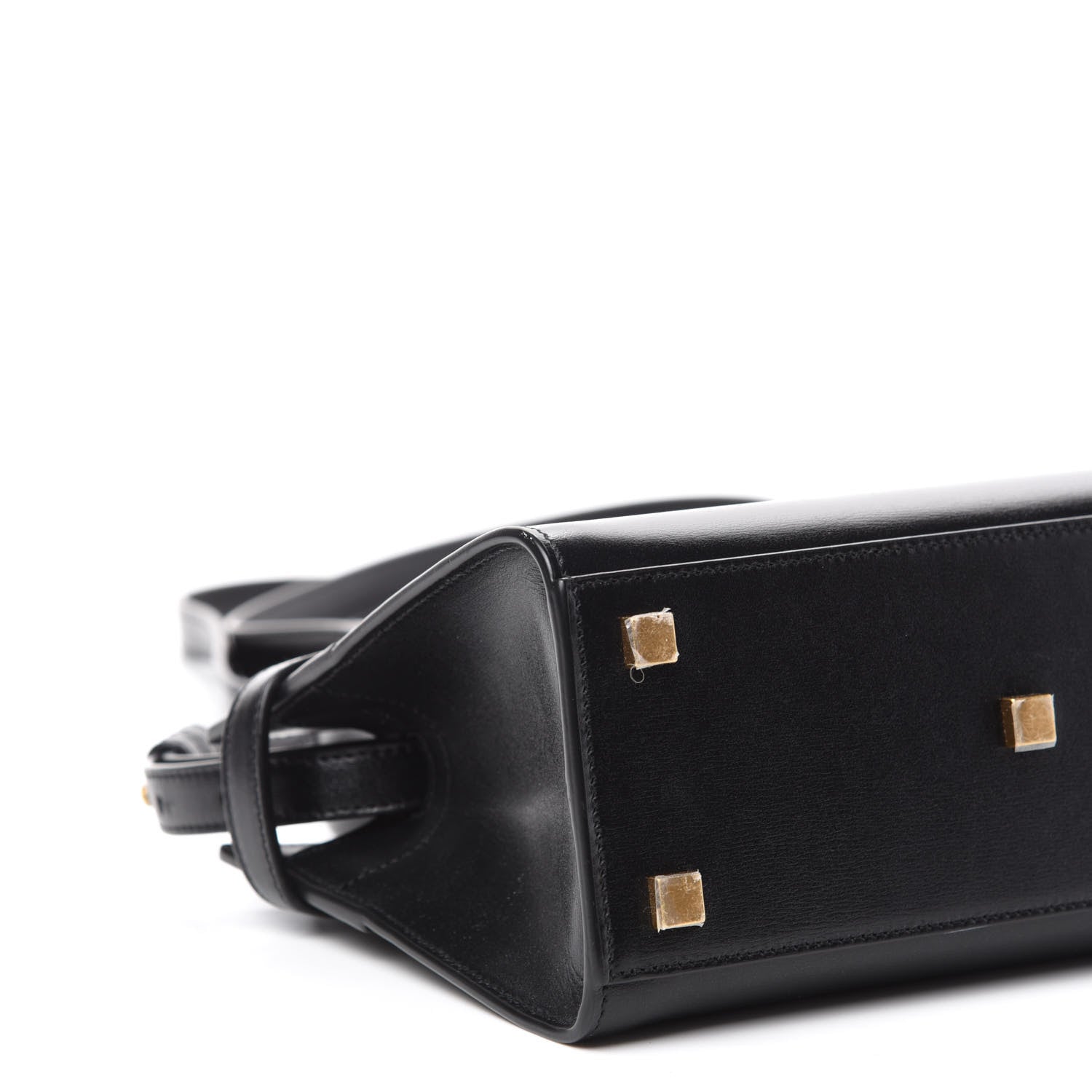 Saint Laurent Smooth Calfskin Manhattan Nano Shopper Tote Black 6 of 9
