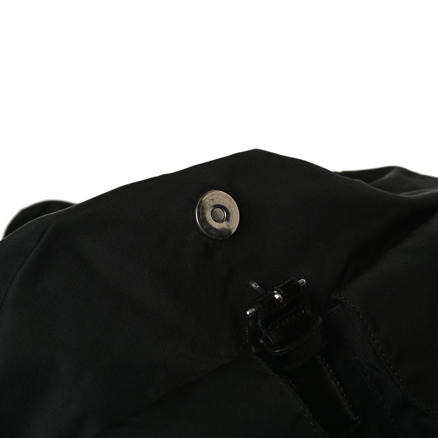 Tessuto Nylon Saffiano Medium Backpack Black