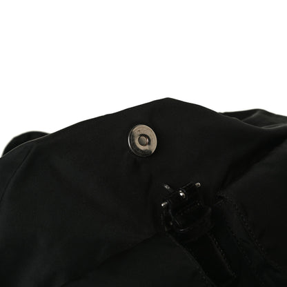 Prada Tessuto Nylon Saffiano Medium Backpack Black 17 of 17