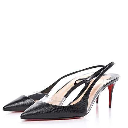 Christian Louboutin Calf Zarli PVC Optisexy 70 Pumps 39.5 Black 3 of 7