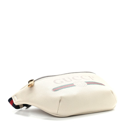 Gucci Grained Calfskin Small Logo Belt Bag White 4 of 9