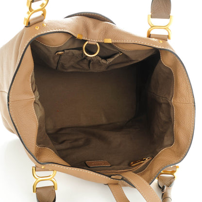 Chloe Calfskin Large New Marcie Tote Nut 5 of 8