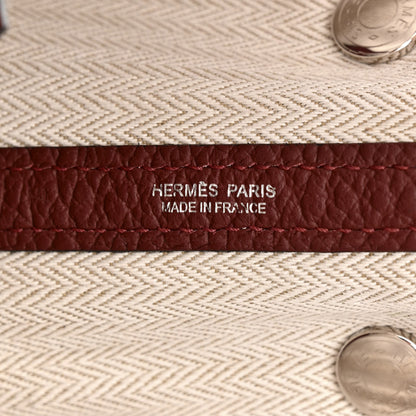 Hermes Vache Country Garden Party 30 TPM Rouge H 6 of 10