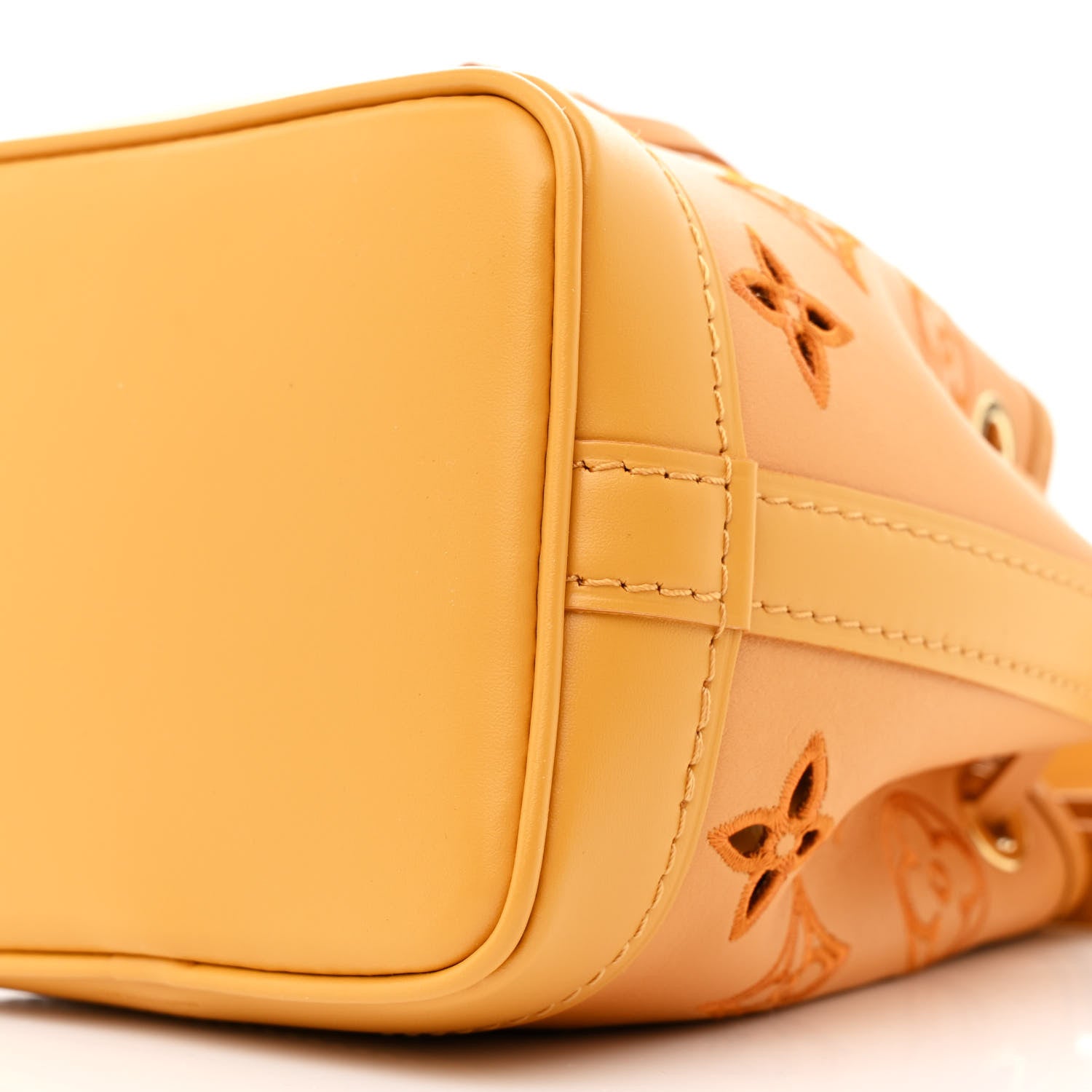 Louis Vuitton Perforated Calfskin Monogram Nano Noe Safran Yellow 9 of 9