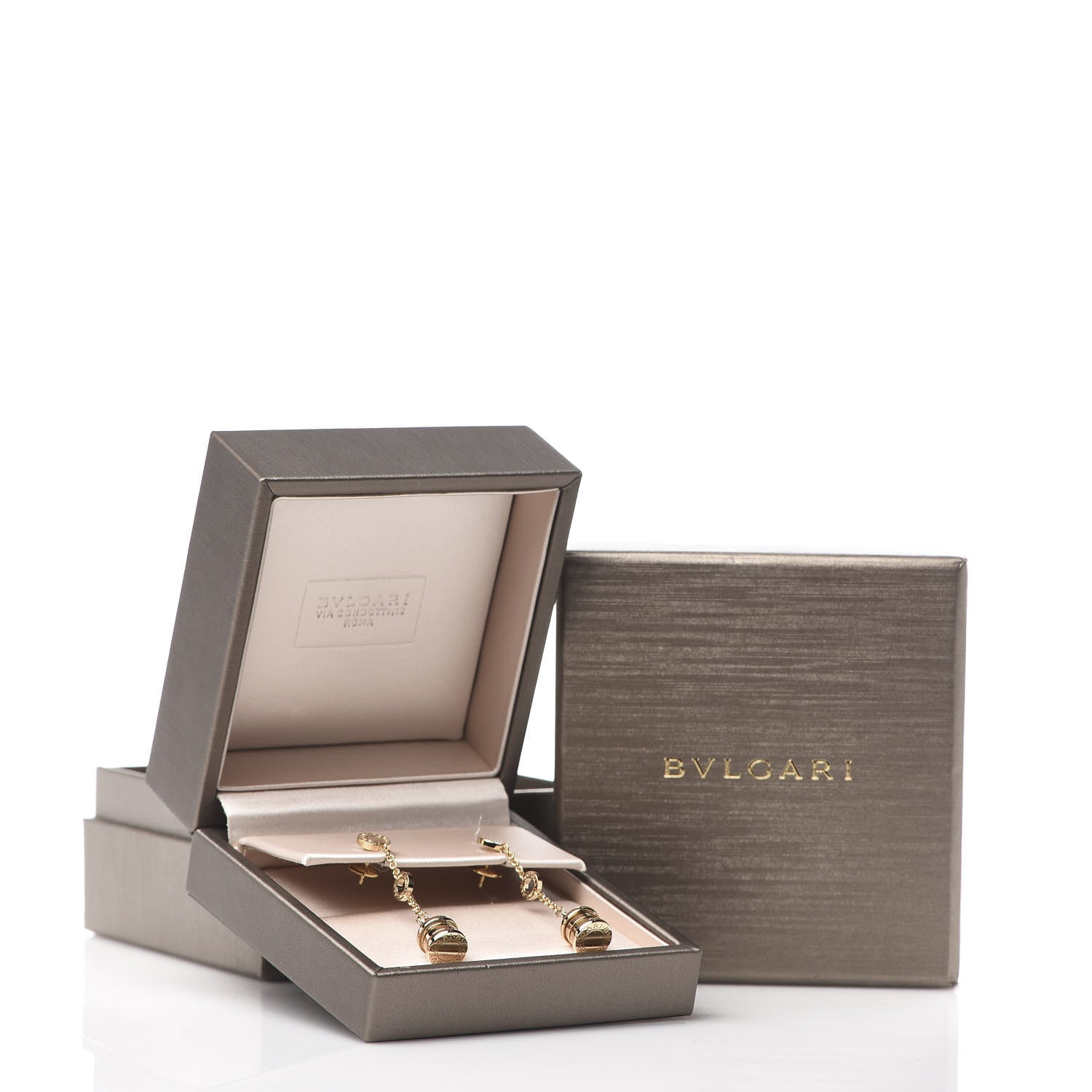 Bulgari 18K Yellow Gold B.Zero1 Drop Earrings 6 of 6