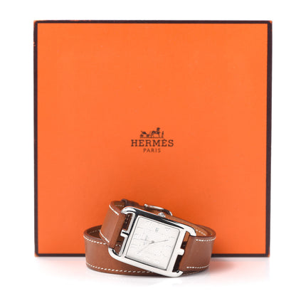 Hermes Stainless Steel Barenia 29mm Cape Cod Double Tour Quartz Watch Fauve 5 of 5