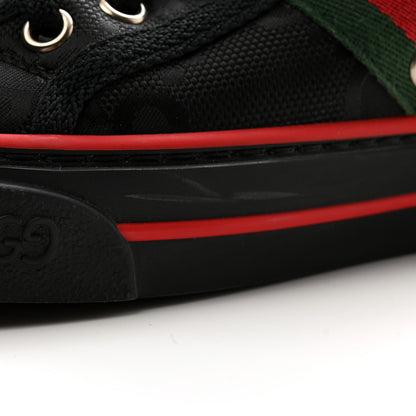 Gucci Econyl Nylon Web Monogram Off The Grid Womens 1977 Tennis Sneakers 37 Black 8 of 9