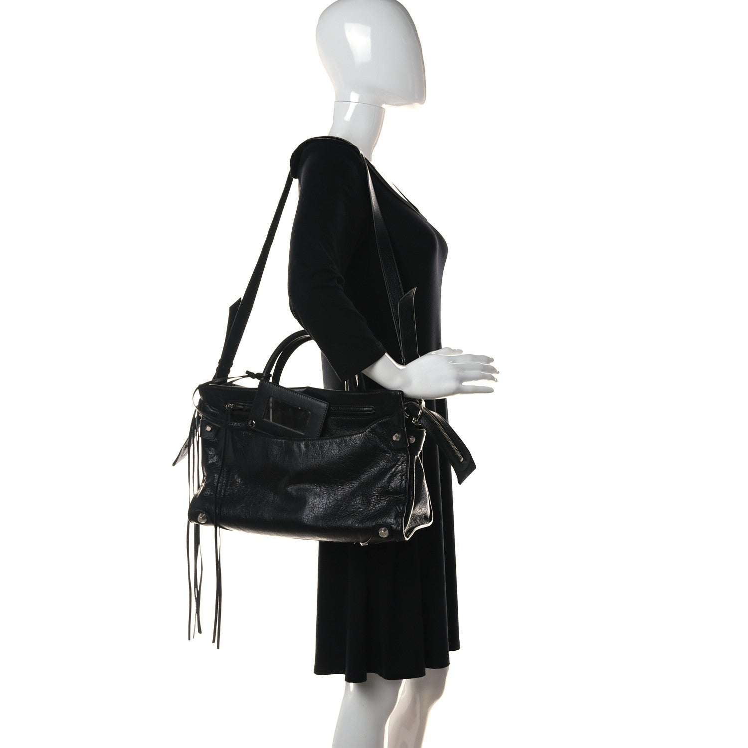 Balenciaga Agneau Giant 12 Silver Hardware Mute City Black 2 of 14