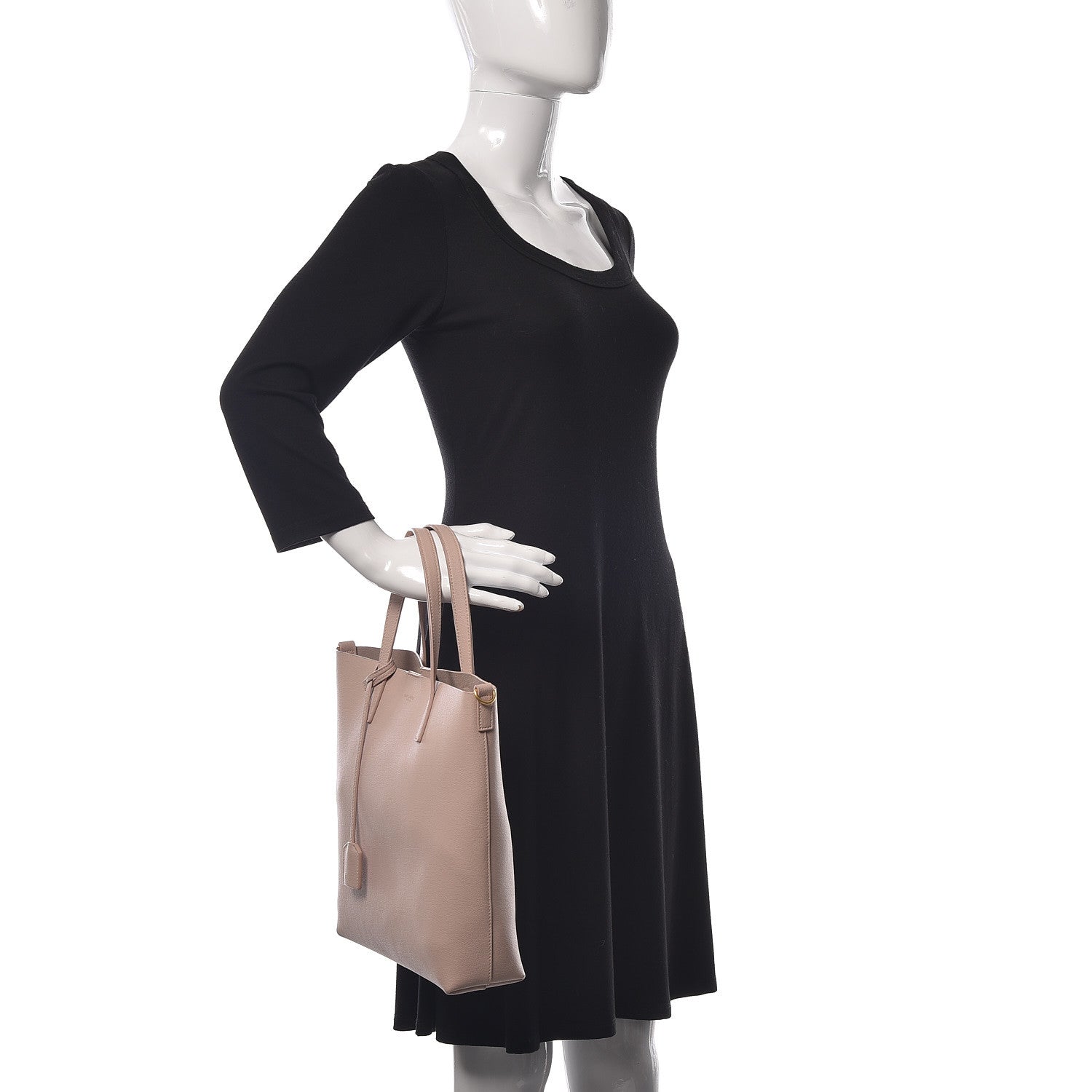 Saint Laurent Calfskin Toy Shopping Tote Blush 2 of 13
