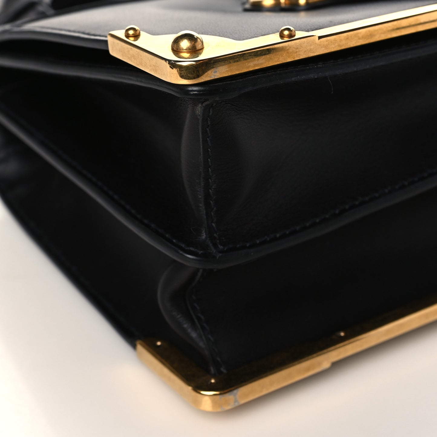 City Calf Saffiano Cahier Bag Black