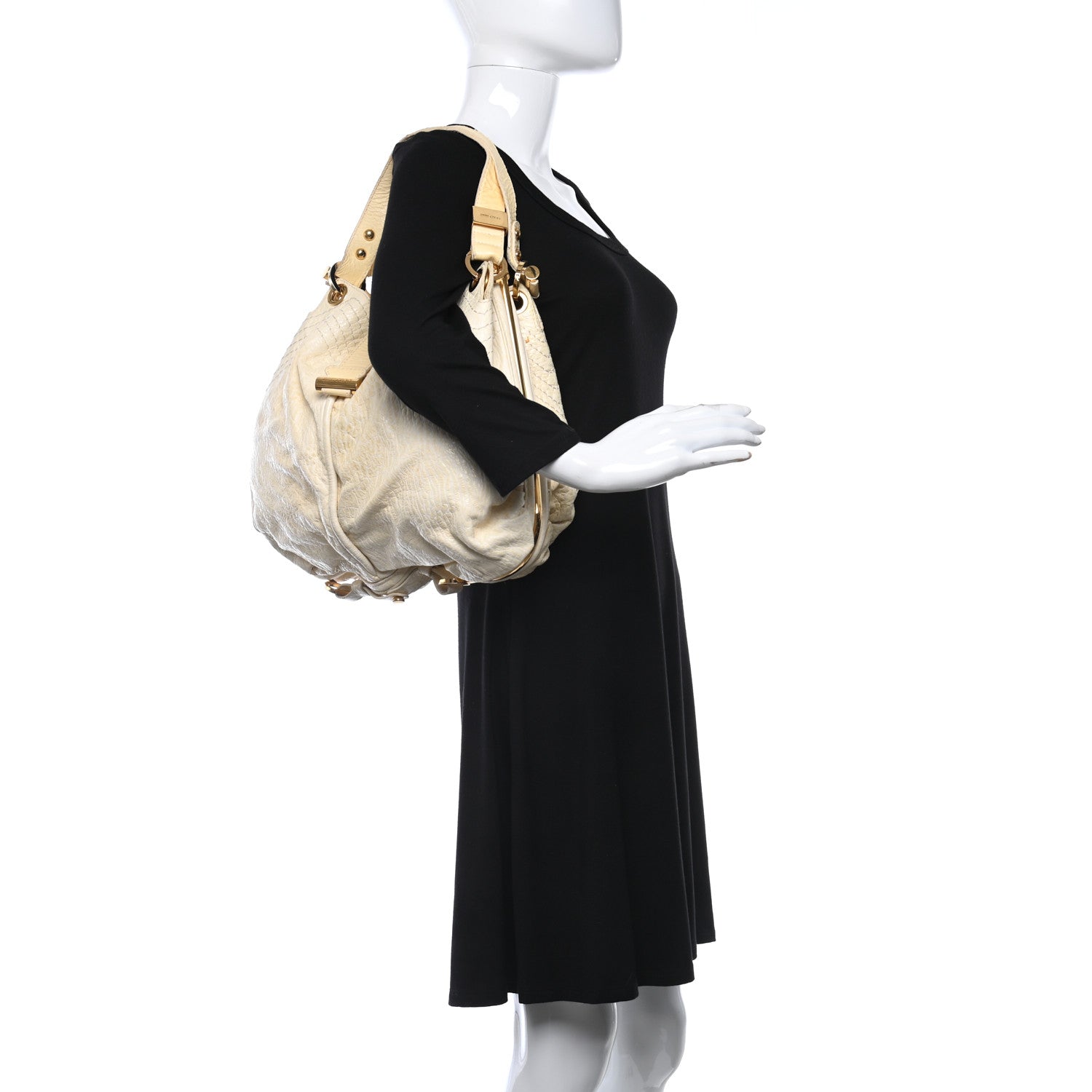 Jimmy Choo Calfskin Alex Shoulder Bag 2 of 20