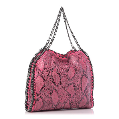Stella McCartney Eco Python Small Falabella Tote Hot Pink 3 of 9