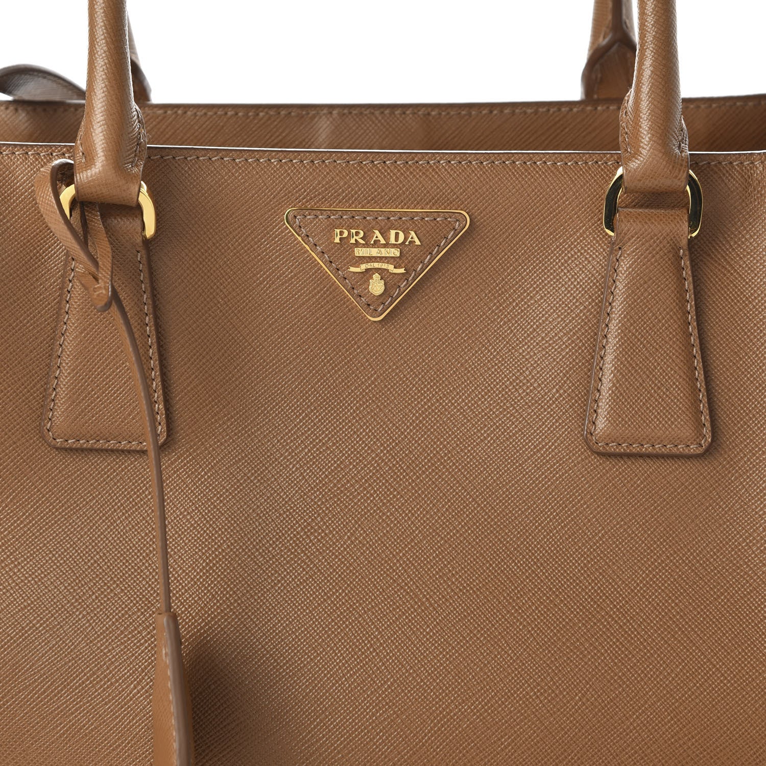 Prada Saffiano Lux Medium Tote Caramel 9 of 9