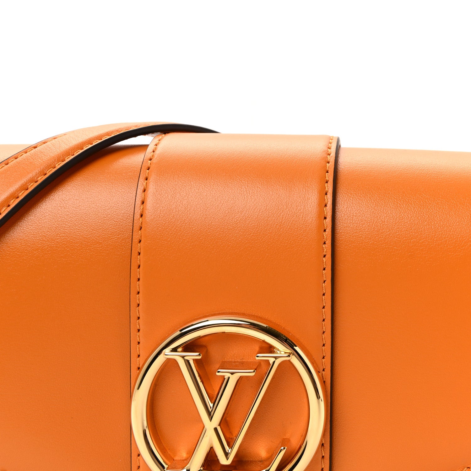 Louis Vuitton Smooth Calfskin LV Pont 9 Summer Gold 7 of 9
