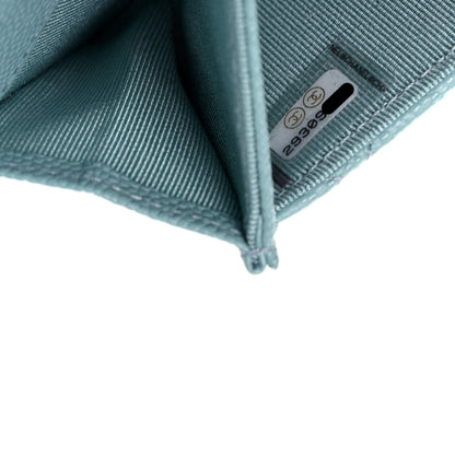 Chanel Caviar Quilted Flap Card Holder Wallet Light Blue 8 of 12