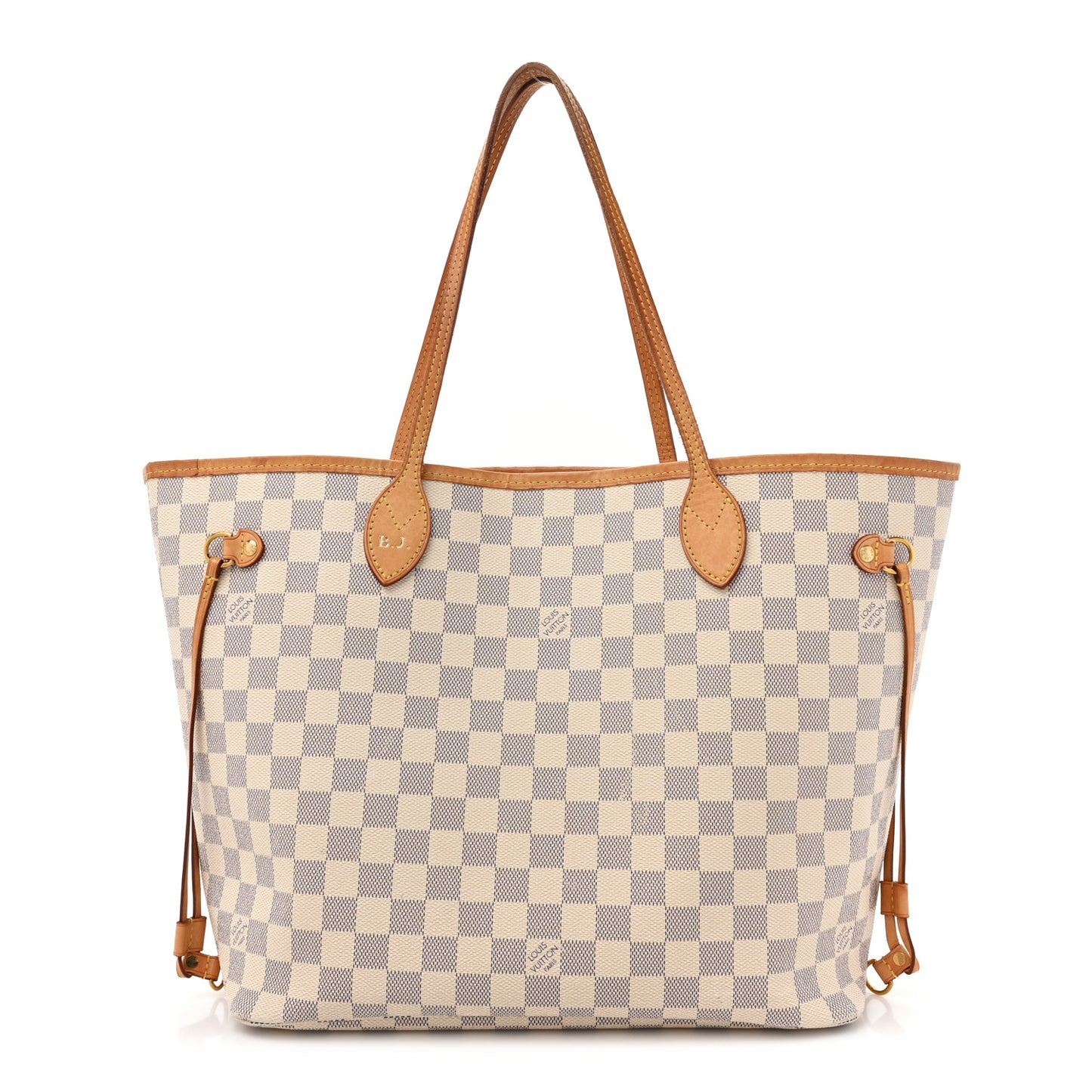 Damier Azur Neo Neverfull MM Rose Ballerine
