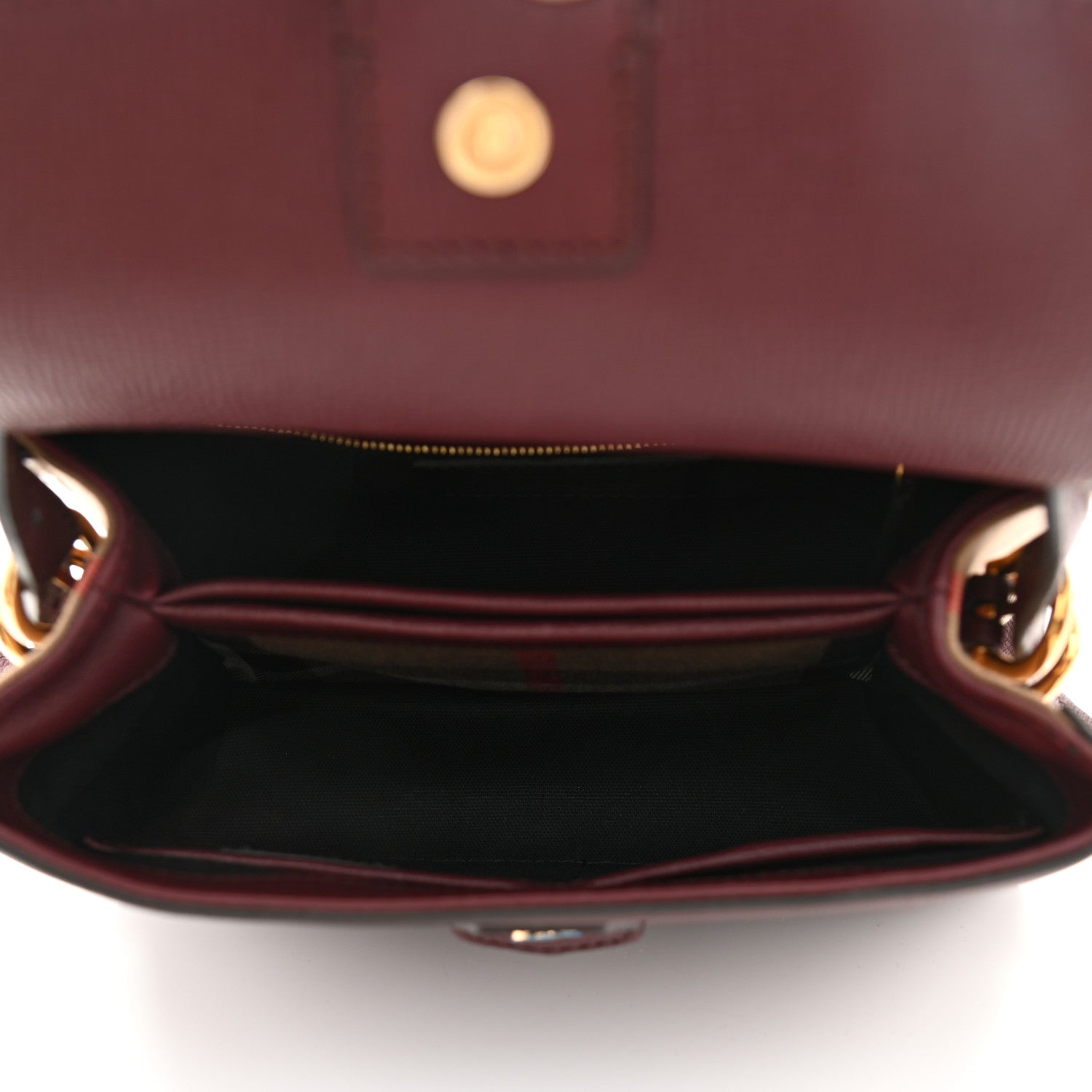 Burberry Derby Calfskin House Check Small Camberley Mahogany Red 4 of 10