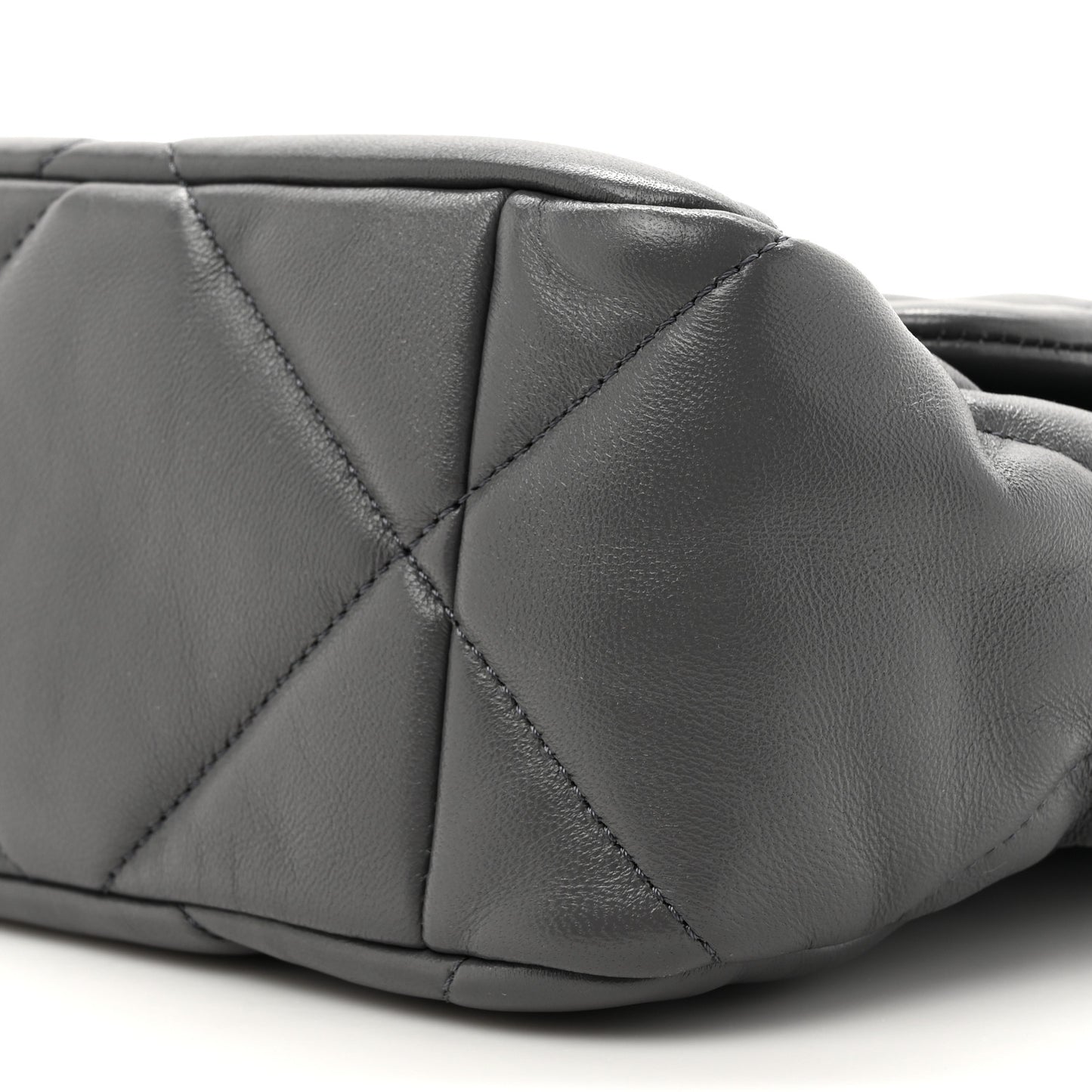 Quilted Large Chanel 19 Flap Dark Grey