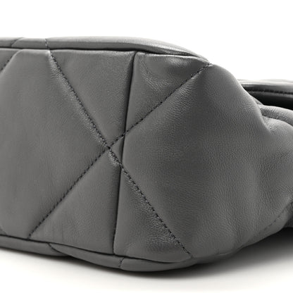 Chanel Quilted Large Chanel 19 Flap Dark Grey 9 of 10