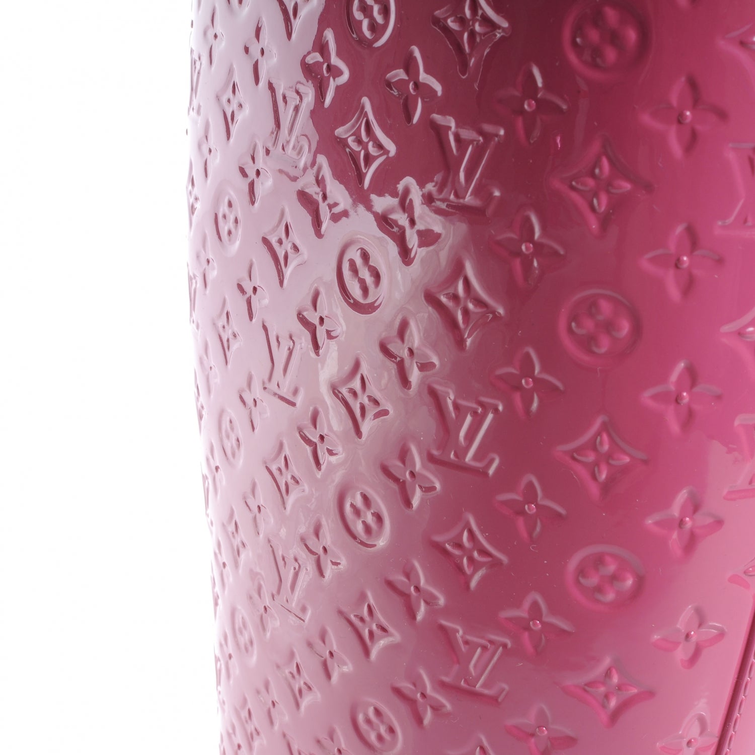 Louis Vuitton Rubber Embossed Monogram Splash Rain Boots 38 Pink 7 of 8