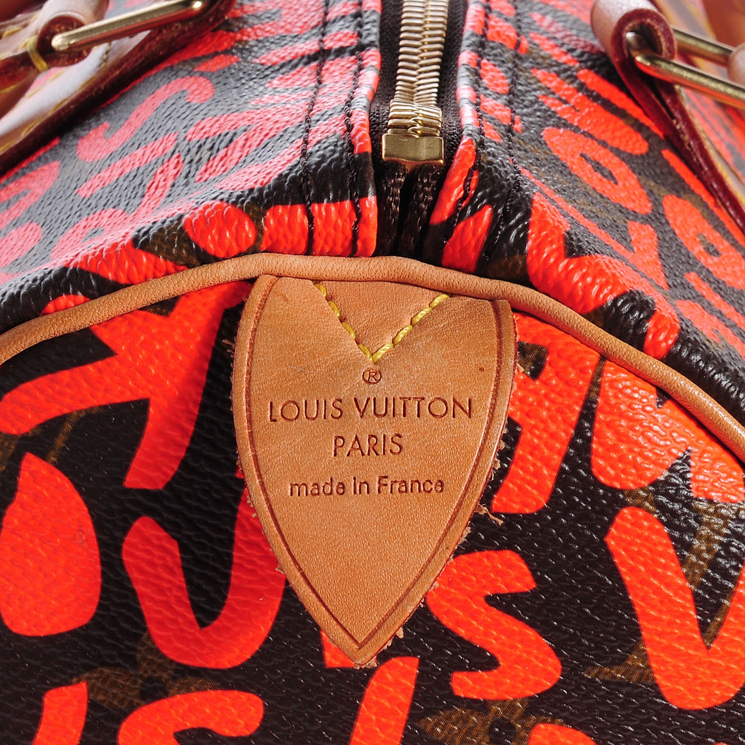 Louis Vuitton Monogram Graffiti Speedy 30 Orange 5 of 7