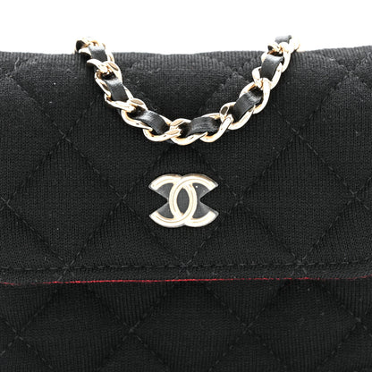 Chanel Jersey Quilted Micro Mini Flap Black 8 of 10