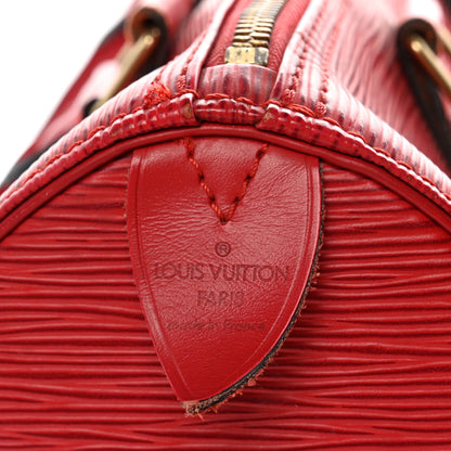 Louis Vuitton Epi Speedy 25 Castillan Red 7 of 14