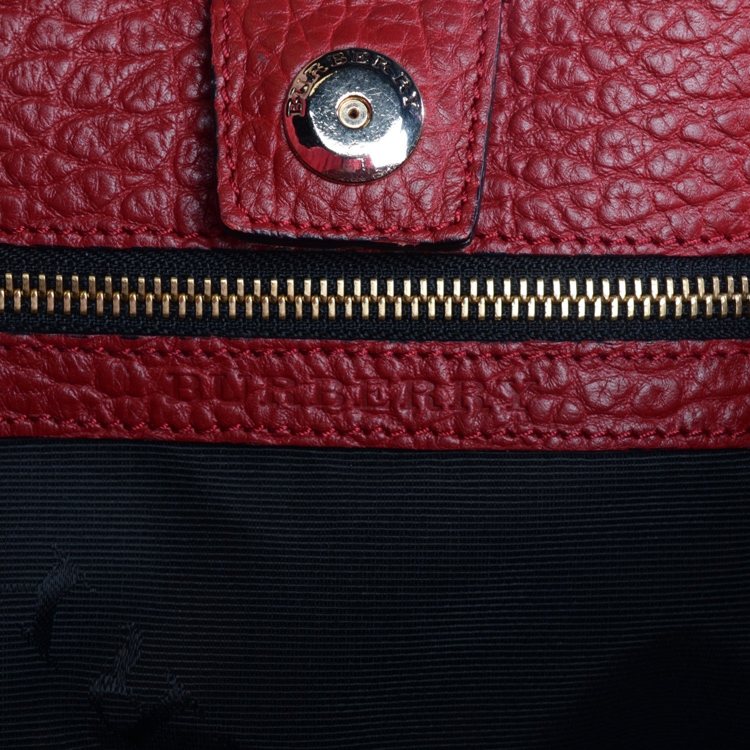 Burberry Heritage Grain Medium Woodbury Tote Military Red 6 of 8