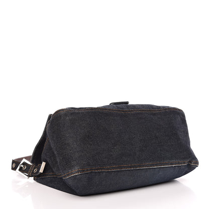 Fendi Denim Mama Baguette Blue 4 of 14
