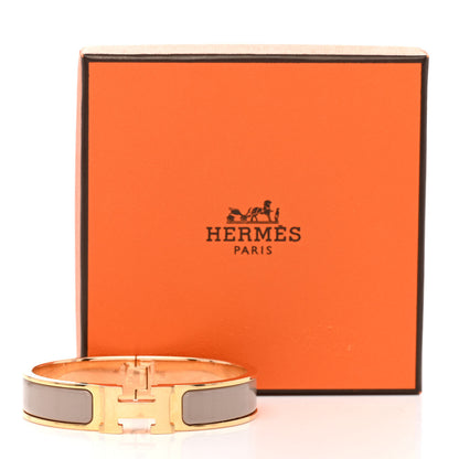 Hermes Enamel Narrow Clic Clac H Bracelet PM Marron Glace 6 of 6