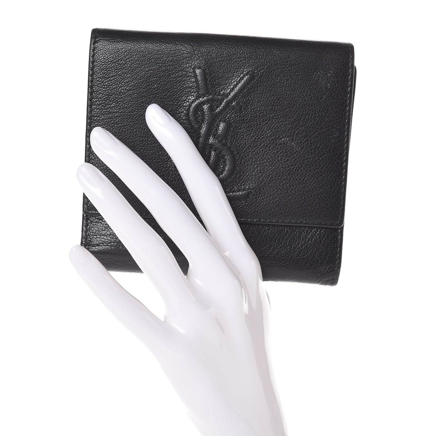 Goatskin Belle de Jour French Wallet Black