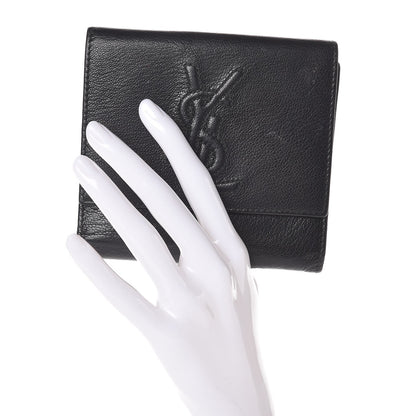 Saint Laurent Goatskin Belle de Jour French Wallet Black 2 of 7