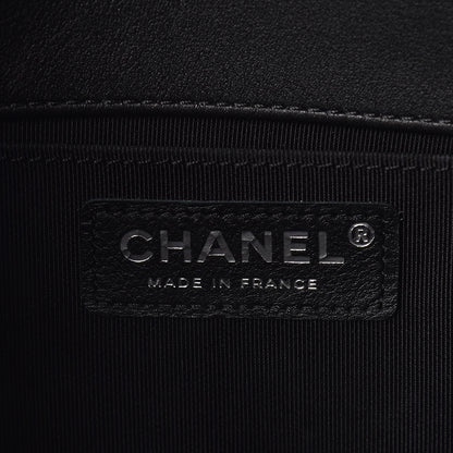 Chanel Calfskin Quilted Medium Boy Flap So Black 6 of 10