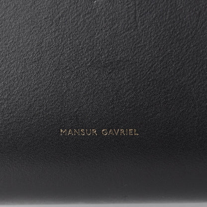Mansur Gavriel Calfskin Large Shopping Tote Black Flamma 7 of 12