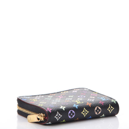 Louis Vuitton Monogram Multicolor Zippy Coin Purse Black Grenade 4 of 8