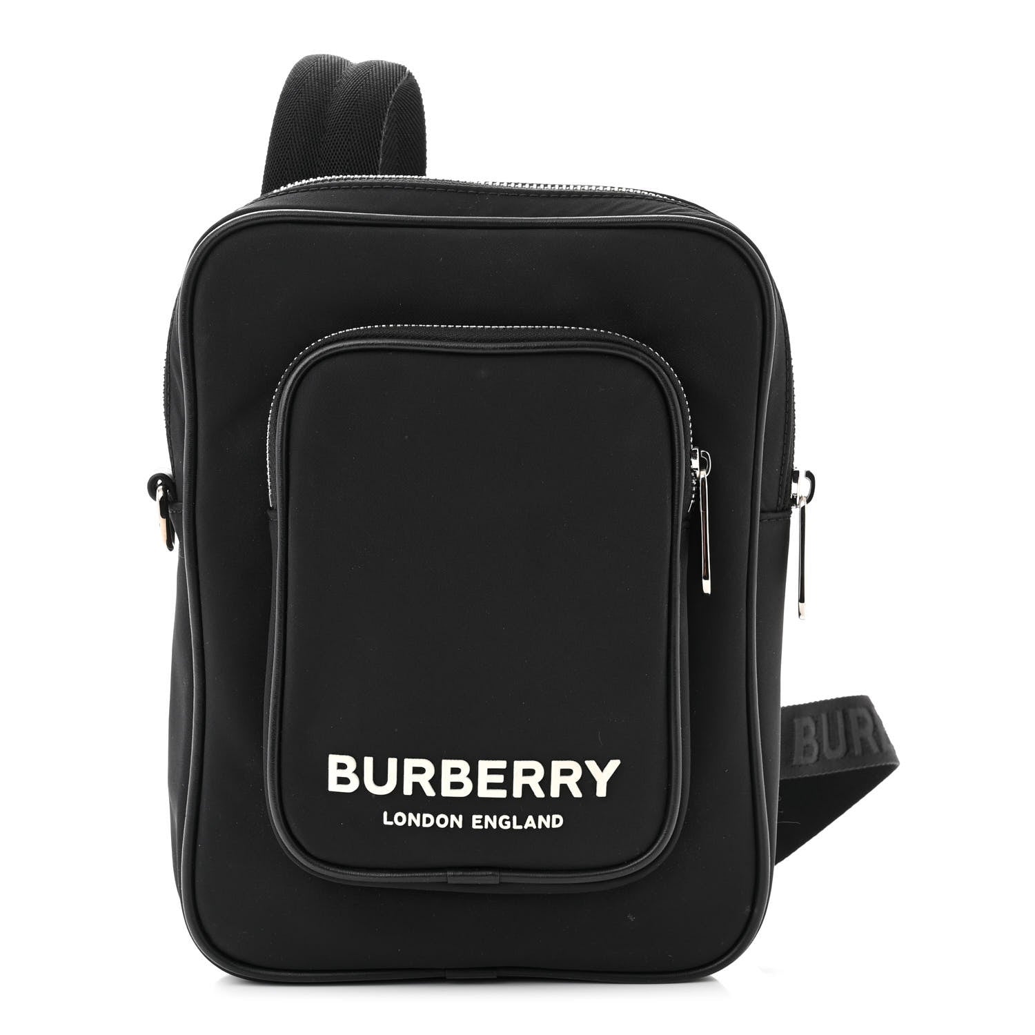 Burberry Nylon Logo Kieran Shoulder Bag Black 1 of 11