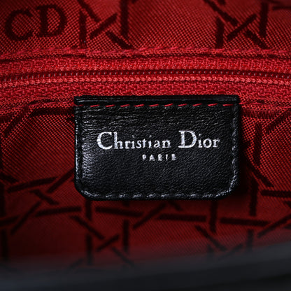 Christian Dior Lambskin Cannage Medium Lady Dior Black 6 of 10