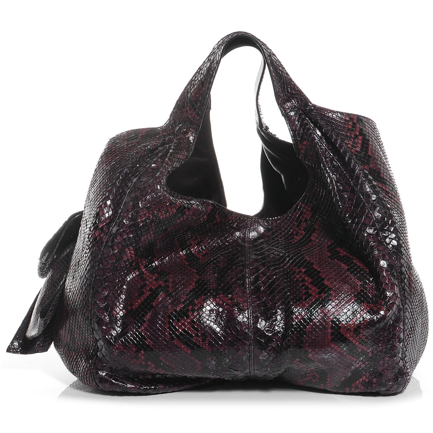 Valentino Garavani Python Large Nuage Hobo Purple 1 of 7