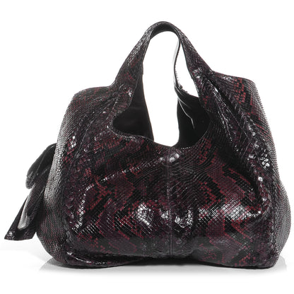Valentino Garavani Python Large Nuage Hobo Purple 1 of 7