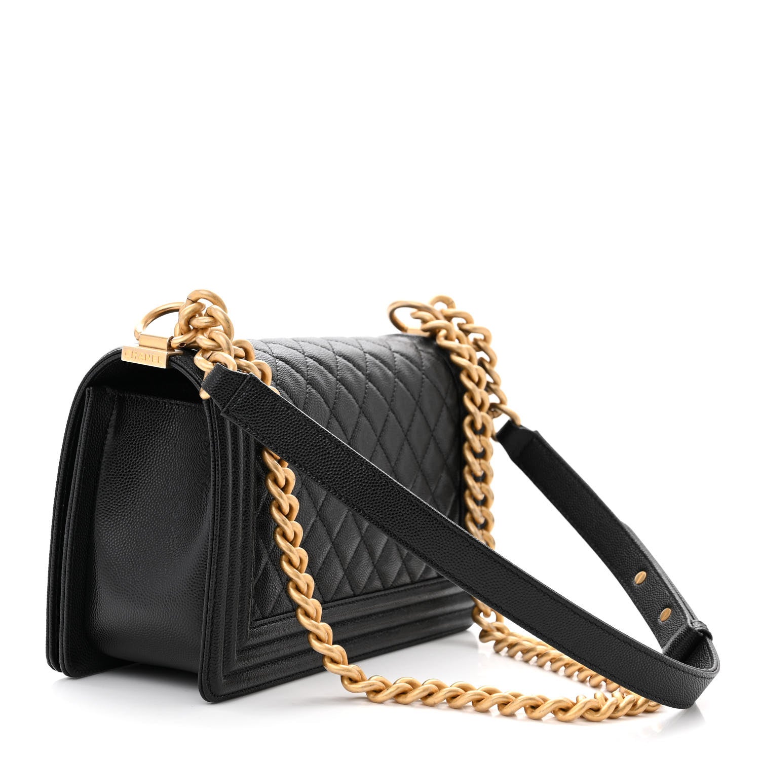 Chanel Caviar Quilted Medium Boy Flap Black 3 of 11