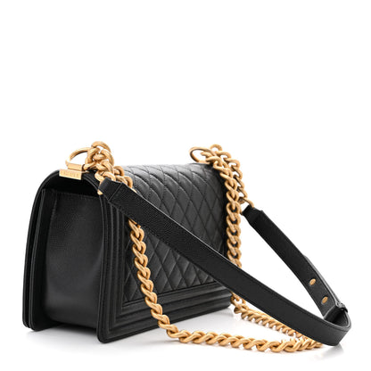Chanel Caviar Quilted Medium Boy Flap Black 3 of 11