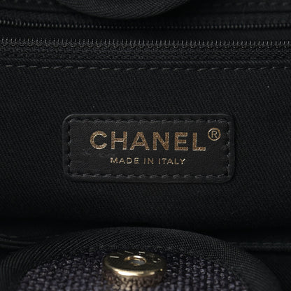 Chanel Woven Straw Raffia Medium Deauville Tote Black 5 of 10
