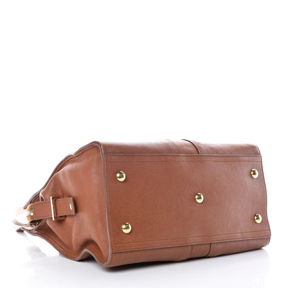 Saint Laurent Sheepskin Small Cabas ChYc Brown 4 of 10