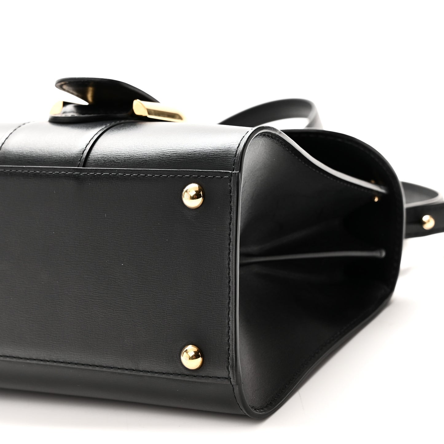 Box Calfskin Apple In The Sky Mini Brillant Satchel Black