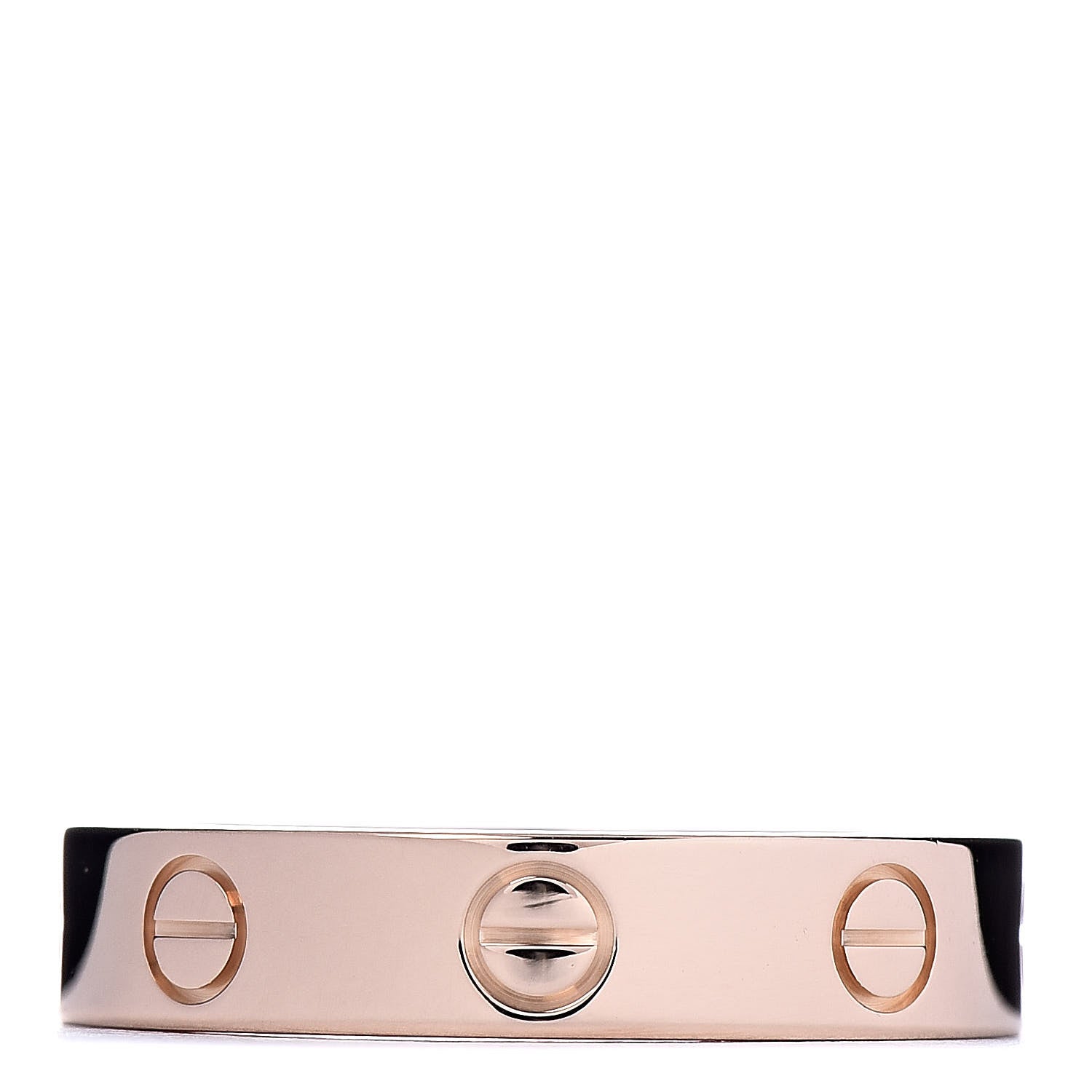 Cartier 18K Pink Gold Diamond 4mm LOVE Ring 51 5.75 3 of 5