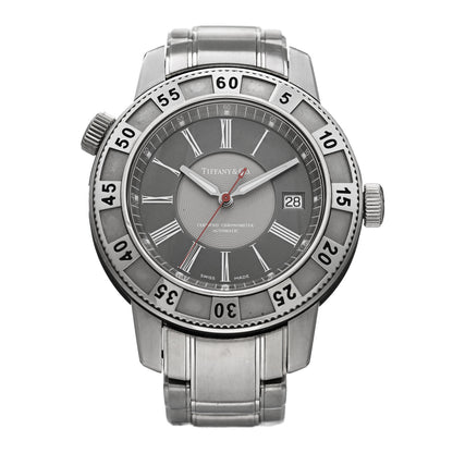 Tiffany Stainless Steel 42mm Mark T-57 Automatic Watch Grey 1 of 4